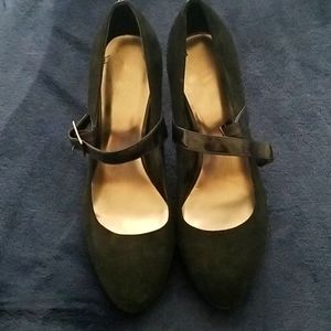 Merona Suede Black Heels